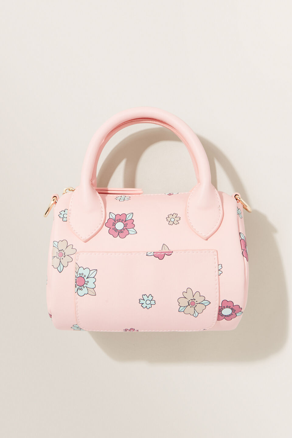 Floral Bowling Bag  Dusty Rose
