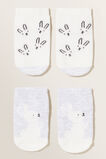Bunny Socks 2 Pack  Mid Grey Marle  hi-res