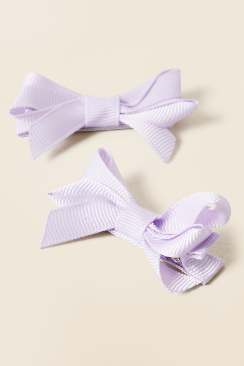 Double Bow Clips  Orchid