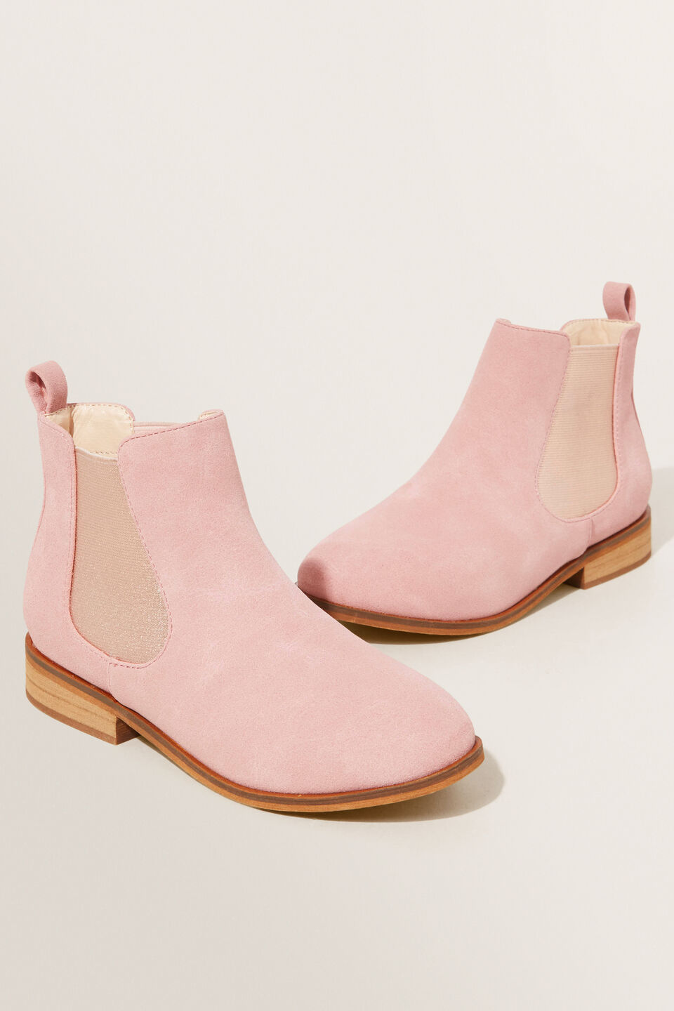 Pink Chelsea Boot  Dusty Rose