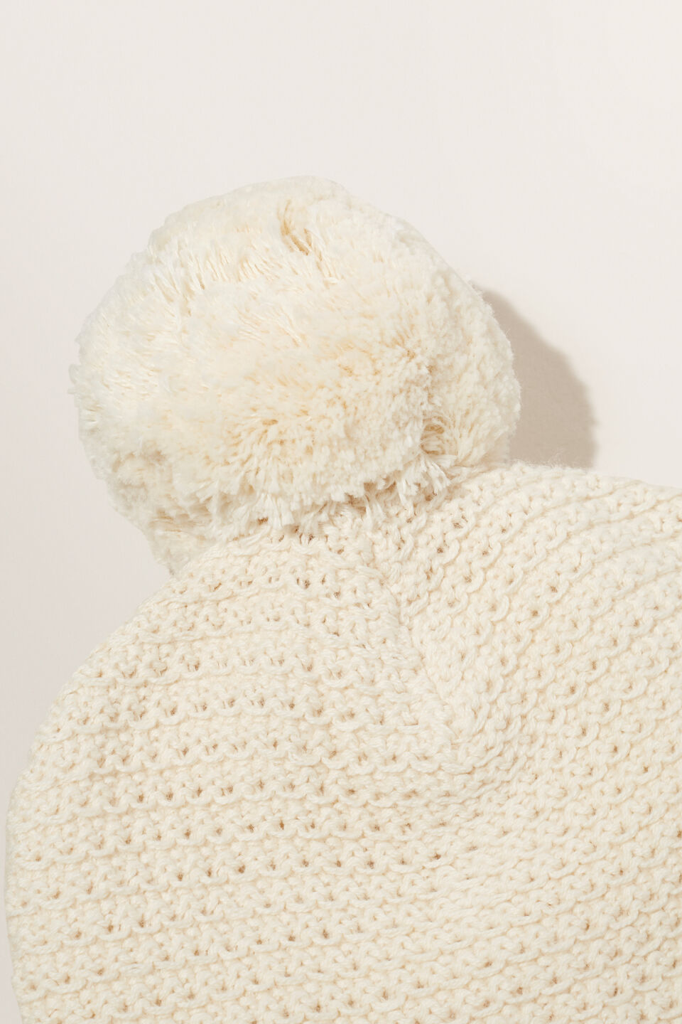 Knitted Beanie  Rich Cream