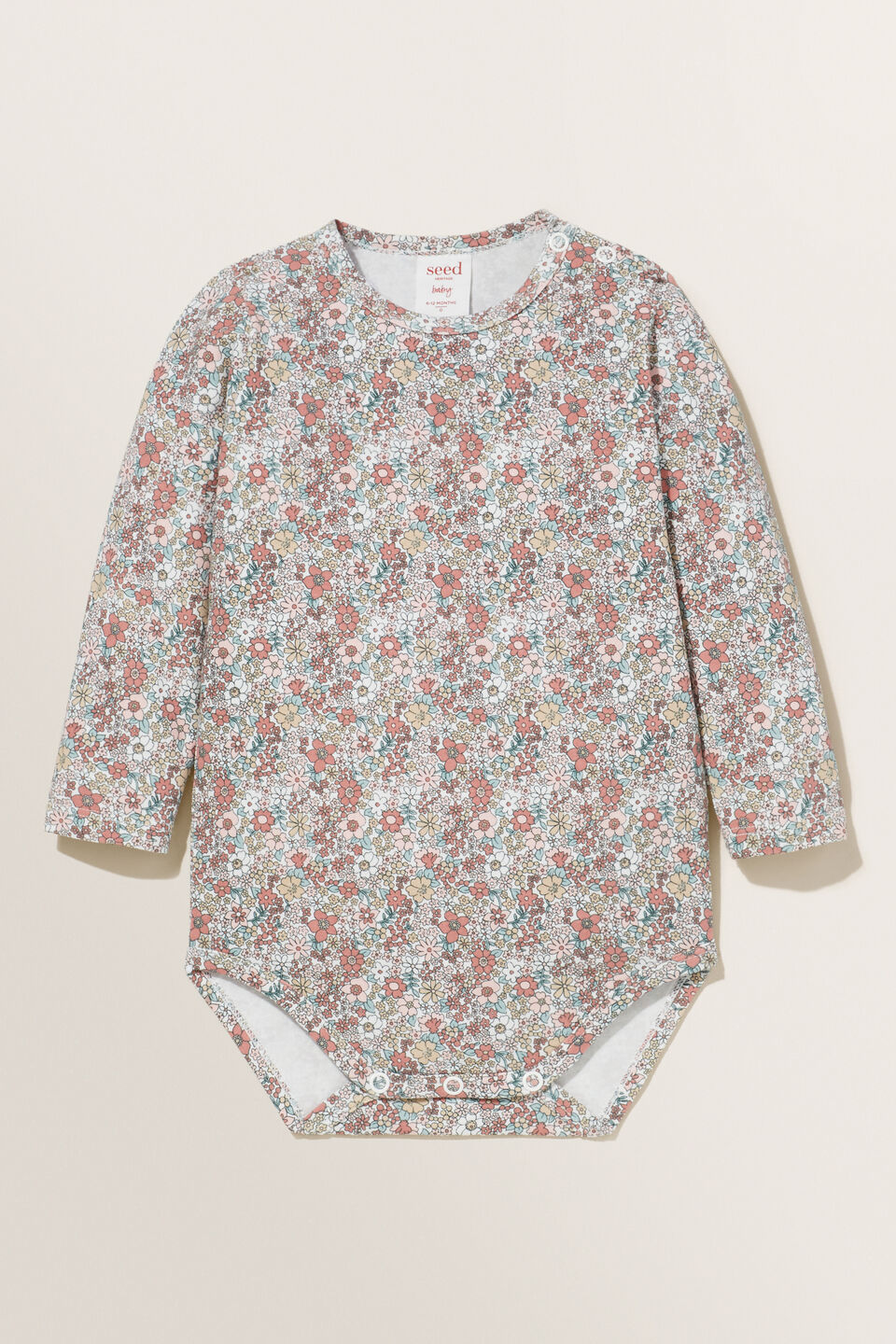 Floral Print Bodysuit  Canvas