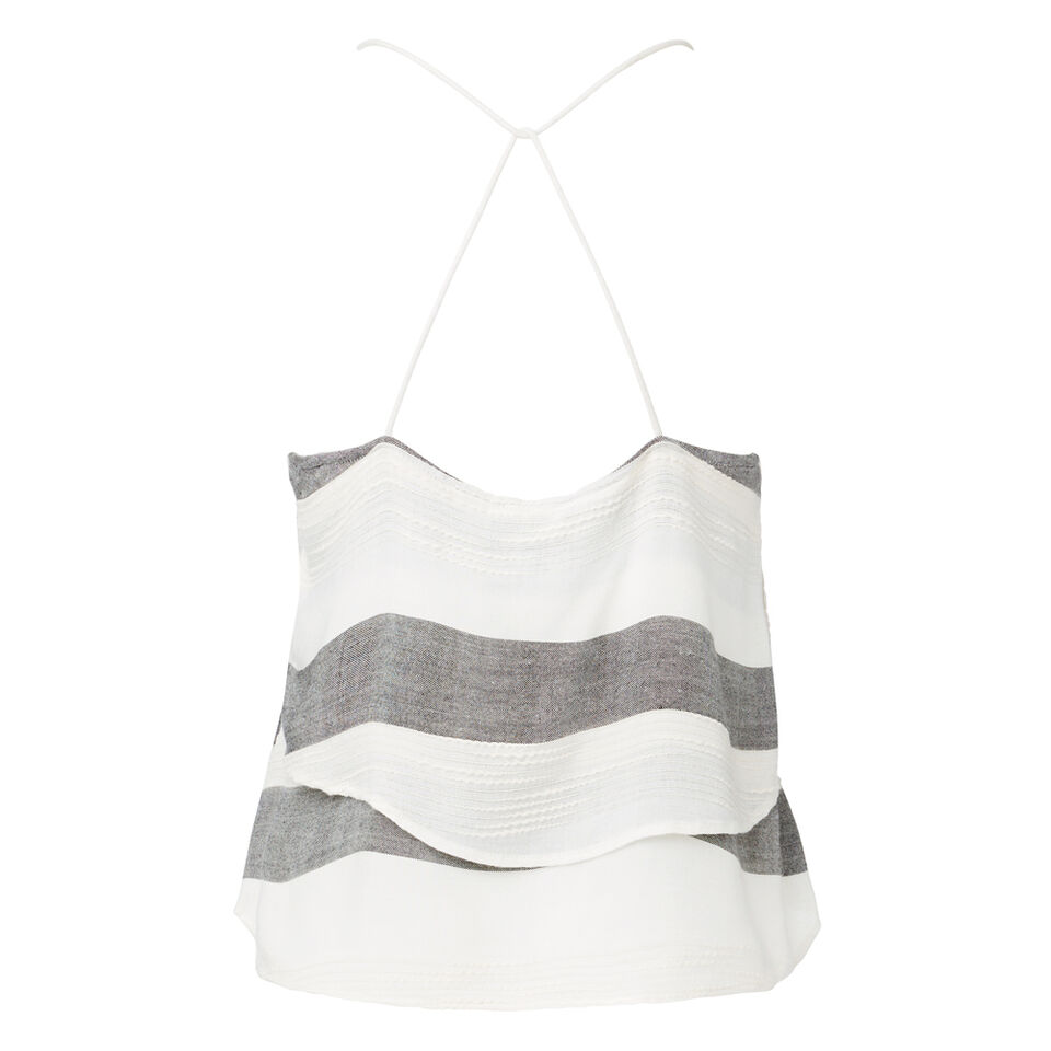 Strappy Cropped Tank Top  