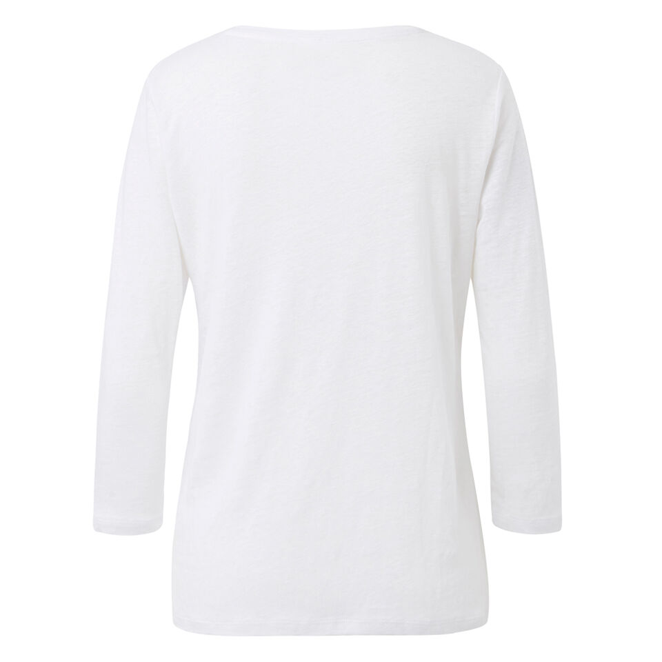 Broderie Linen Tee  1