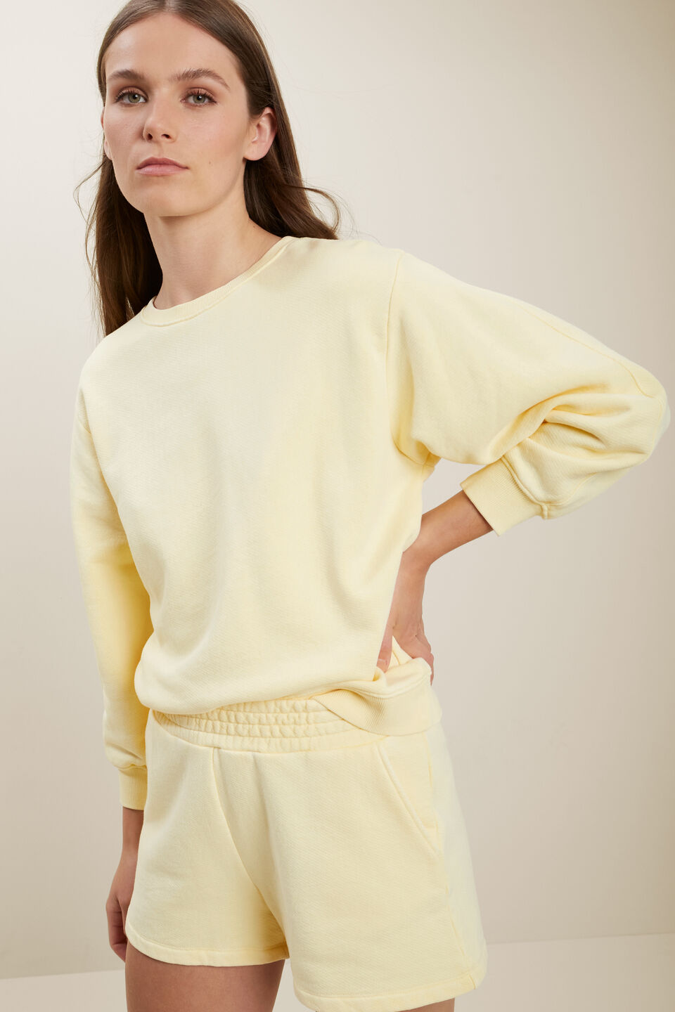 Vintage Wash Sweater  Limoncello Vintage