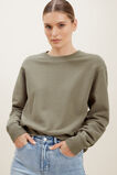 Relaxed 80S Sweater  Olive Khaki  hi-res