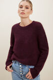 Mohair Crew Neck Sweater  Ruby Plum Marle  hi-res