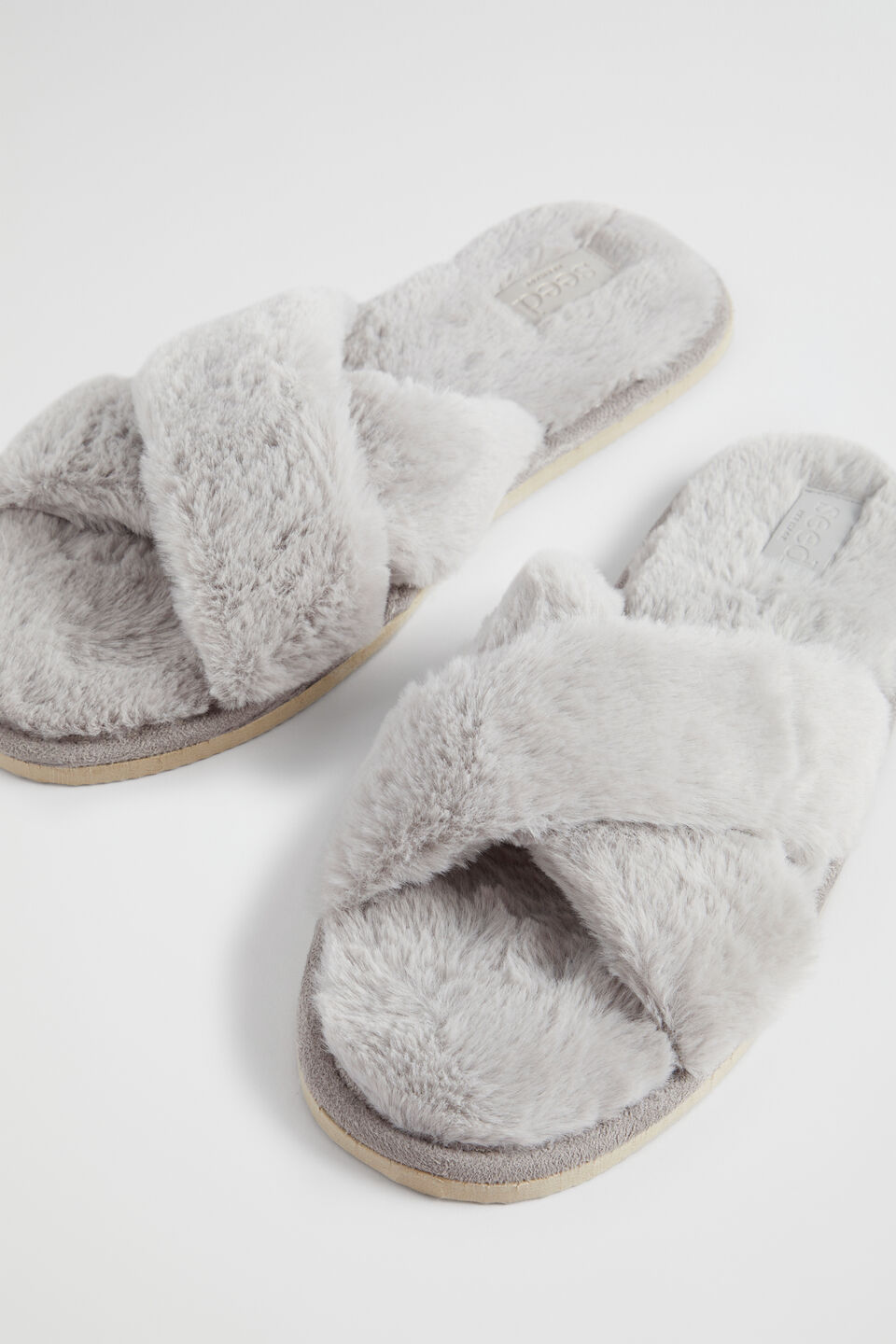 Crossover Slippers  Grey