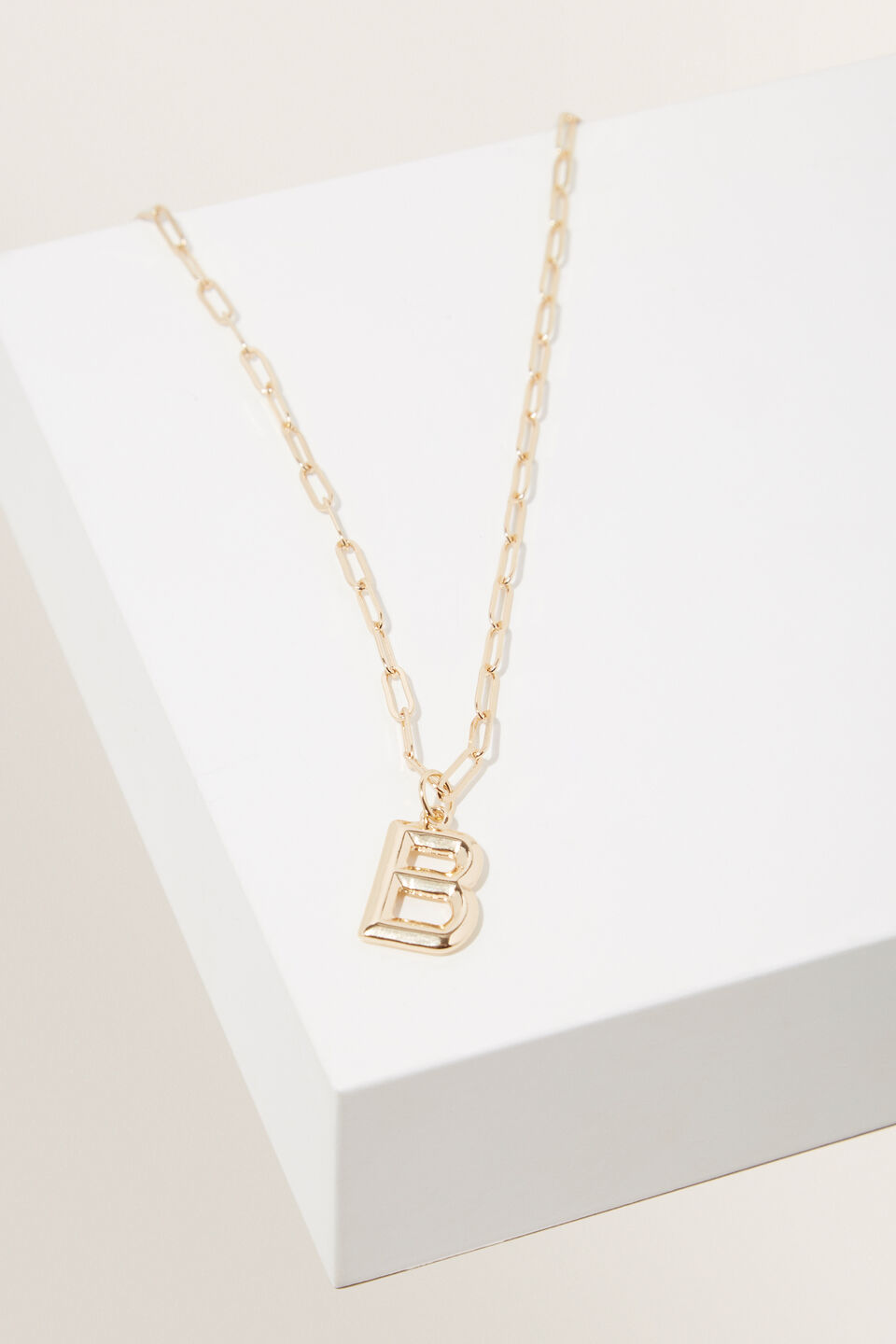 Initial Chain Necklace  B