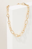Wide Chain Necklace  Gold  hi-res