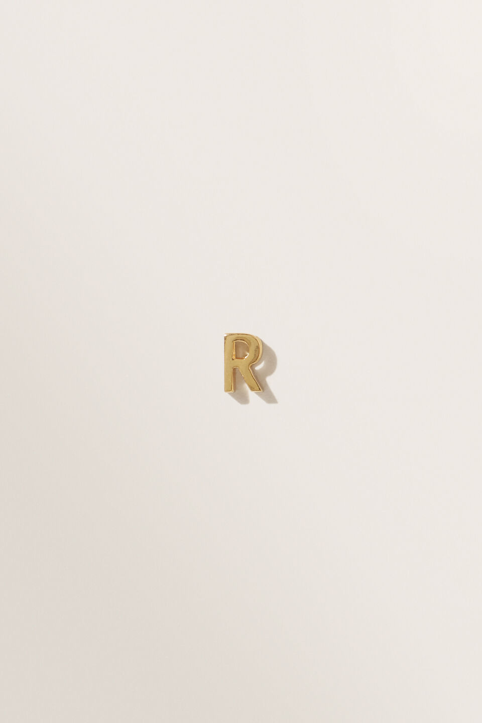 Gold Initial Charm  R
