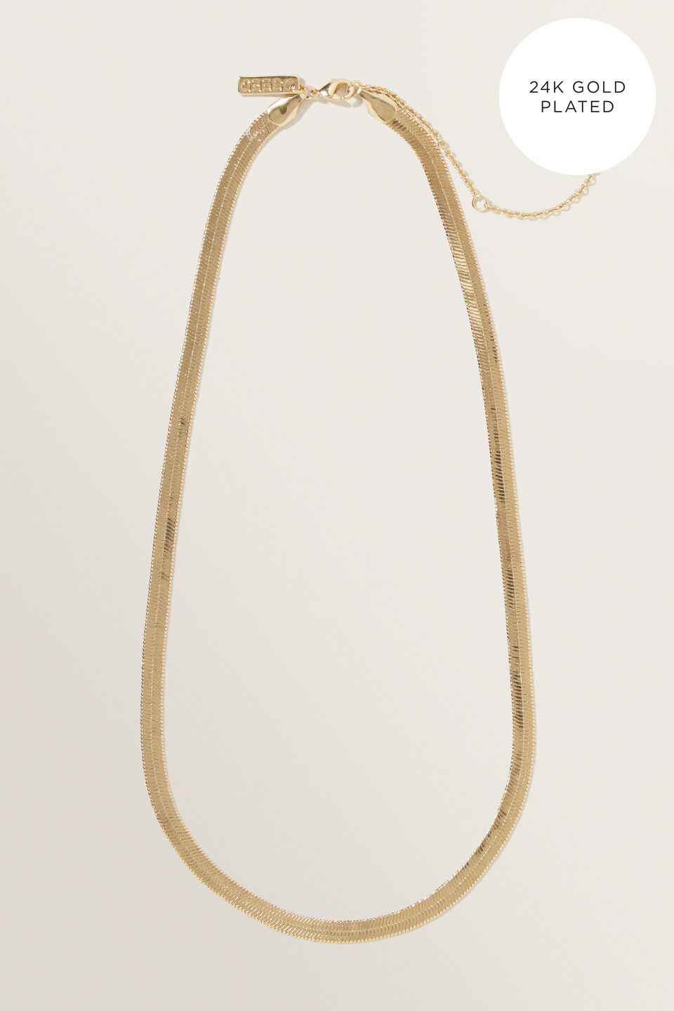Fine Snake Chain Necklace  Gold