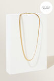 Fine Snake Chain Necklace  Gold  hi-res