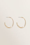 Multi Pearl Earrings  Gold  hi-res