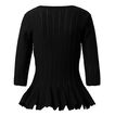 Crepe Edge Peplum Top    hi-res