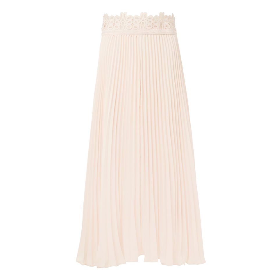 Pleated Lace Skirt  