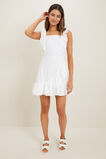 Emb Cotton Frill Dress  White  hi-res