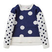 Spot Split Hem Sweater    hi-res