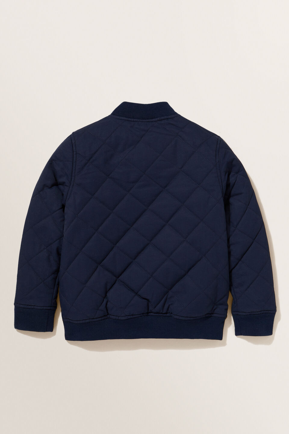 Snap Front Bomber Jacket  Midnight Blue