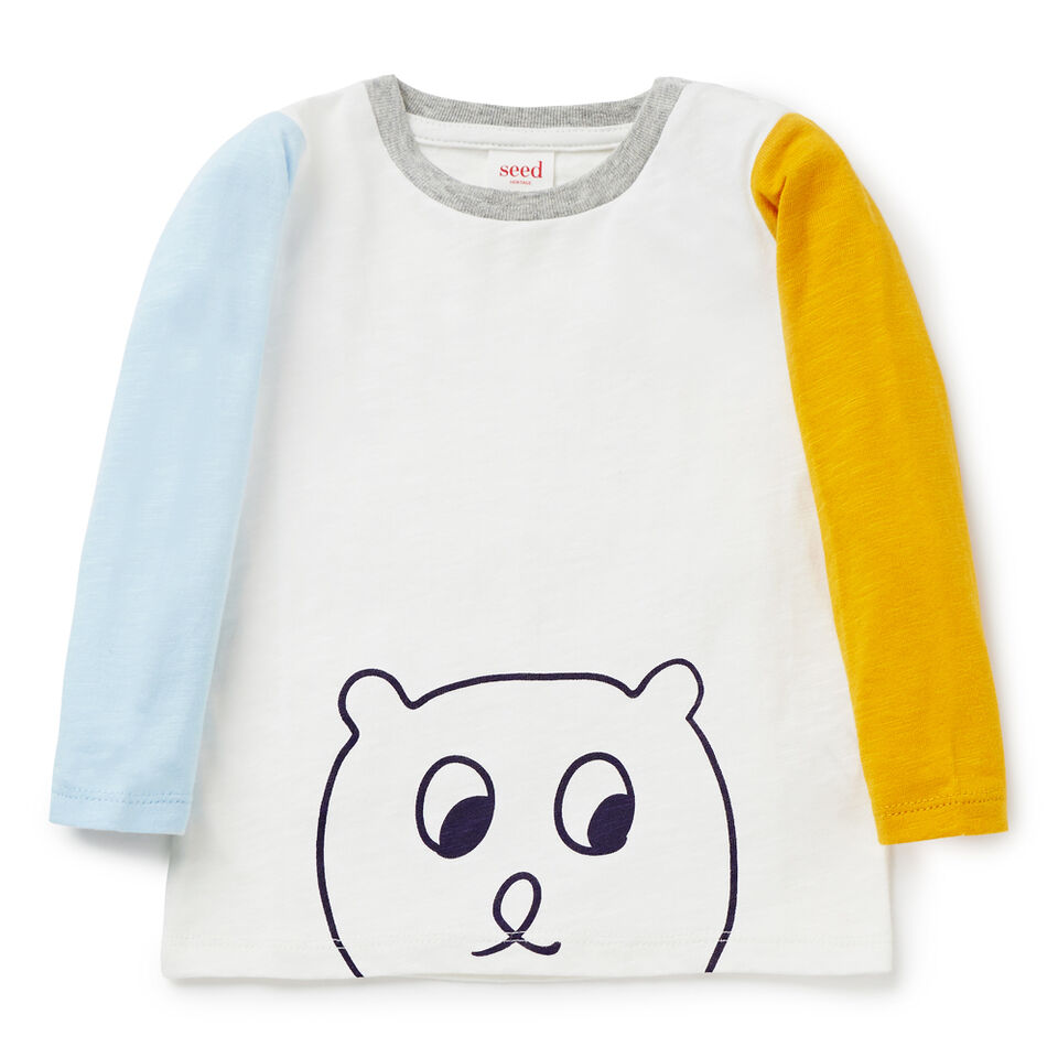 Colour Block Bear Tee  