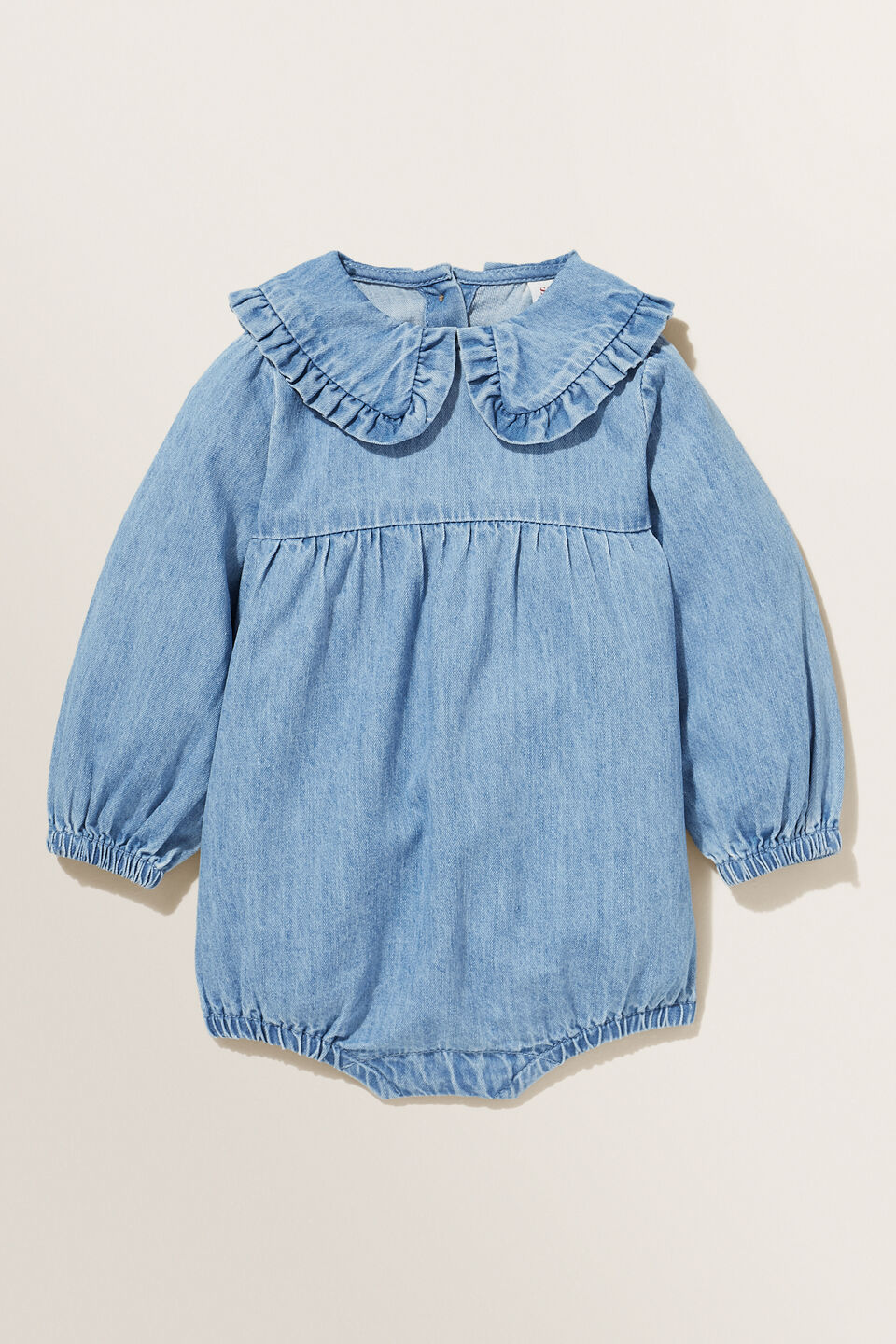 Denim Romper  Classic Wash