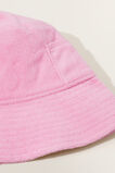 Terry Pocket Bucket Hat  Candy Pink  hi-res