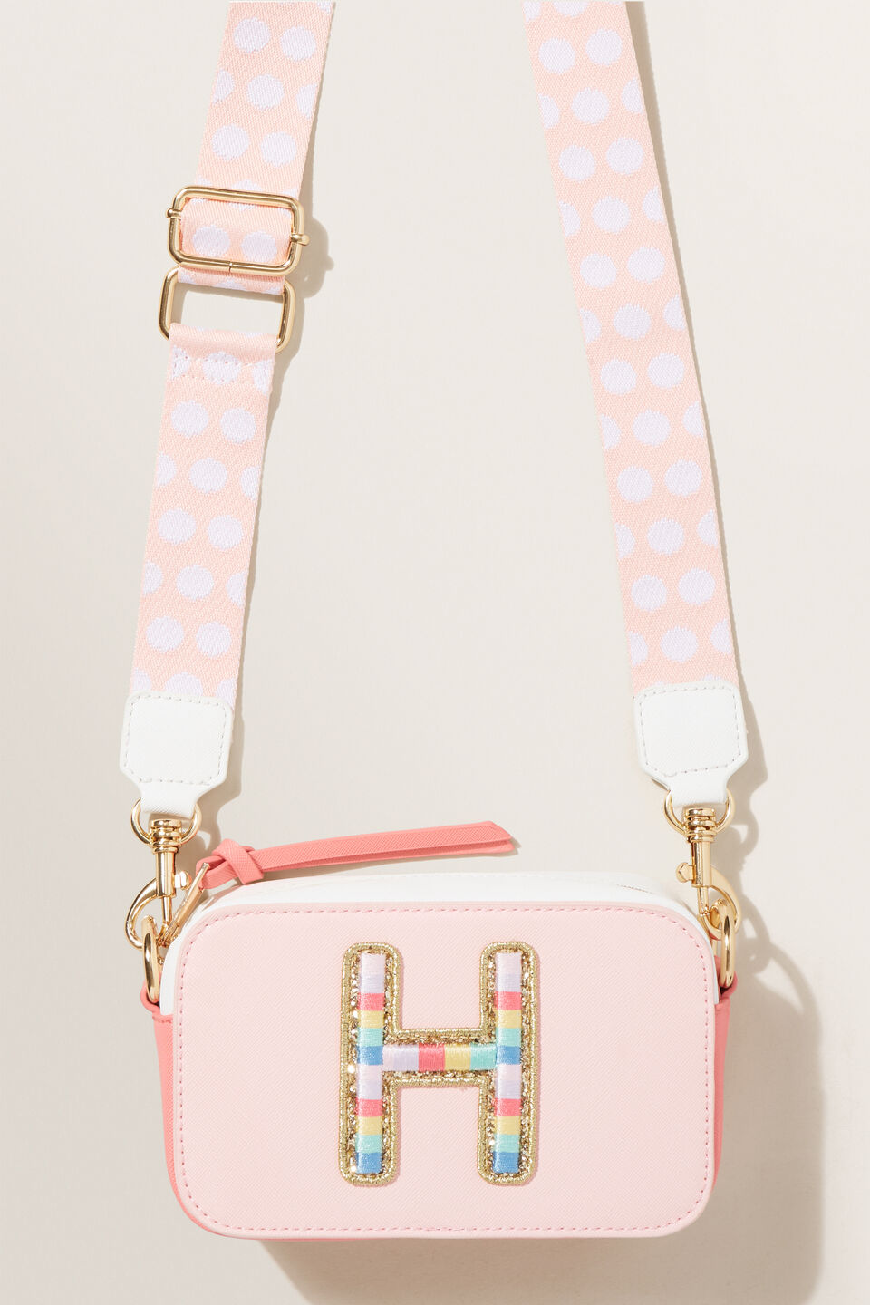 Rainbow Initial Bag  H