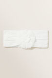 Soft Flower Headband  White  hi-res