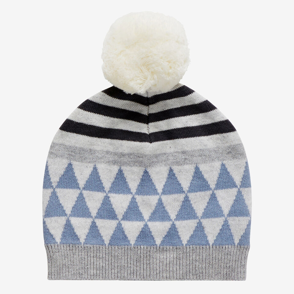 Knit Triangle Beanie  