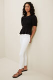 Ruched Bodice Tee  Black  hi-res