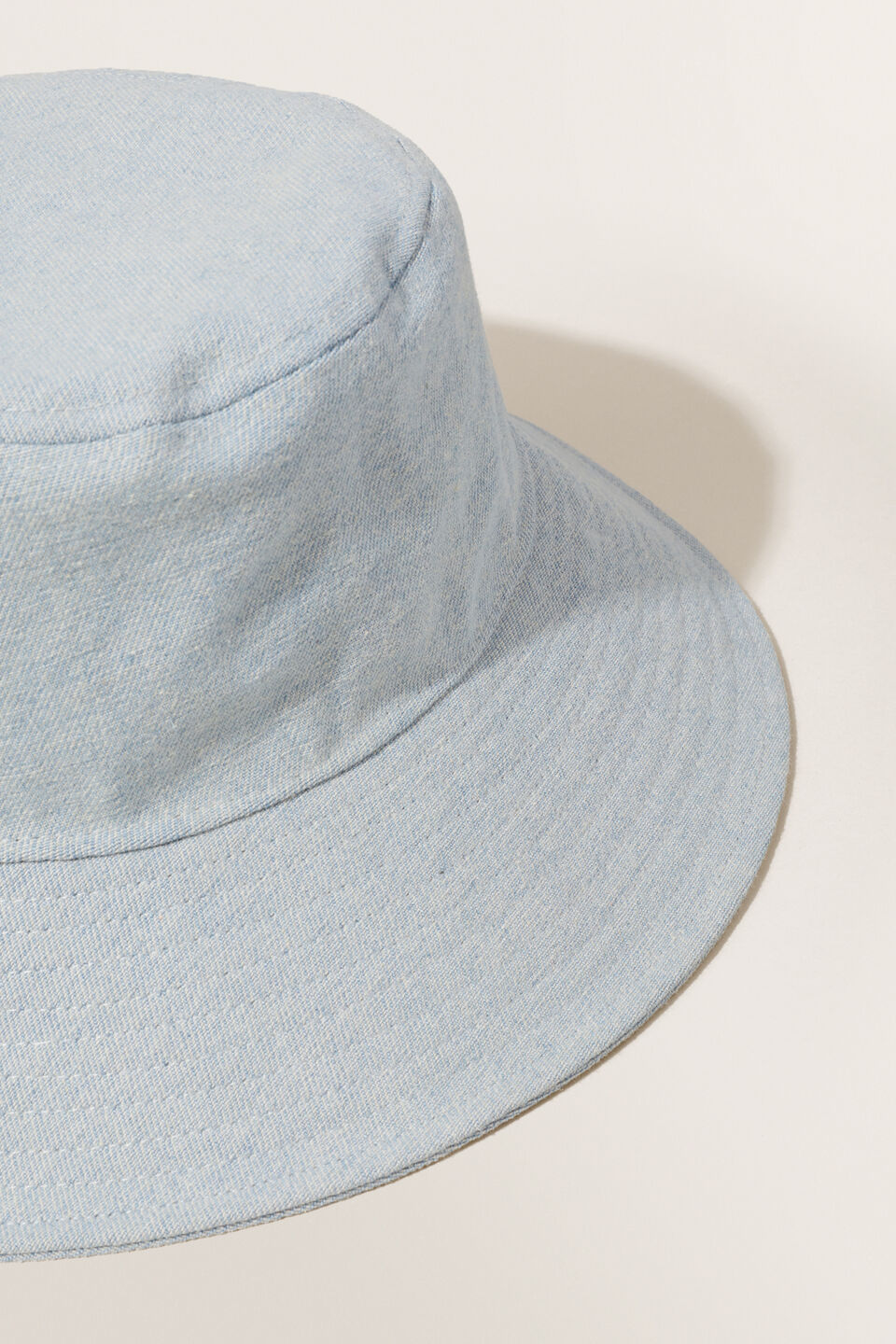 Denim Bucket Hat  Pale Blue Wash