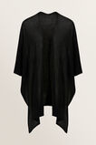 Light Knit Poncho  Black  hi-res