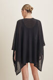 Light Knit Poncho  Black  hi-res