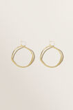 Hook Hoop Earrings  Gold  hi-res