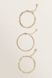 Paper Clip Chain Bracelets  Gold  hi-res