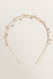 Pearl Detail Headband  Gold  hi-res