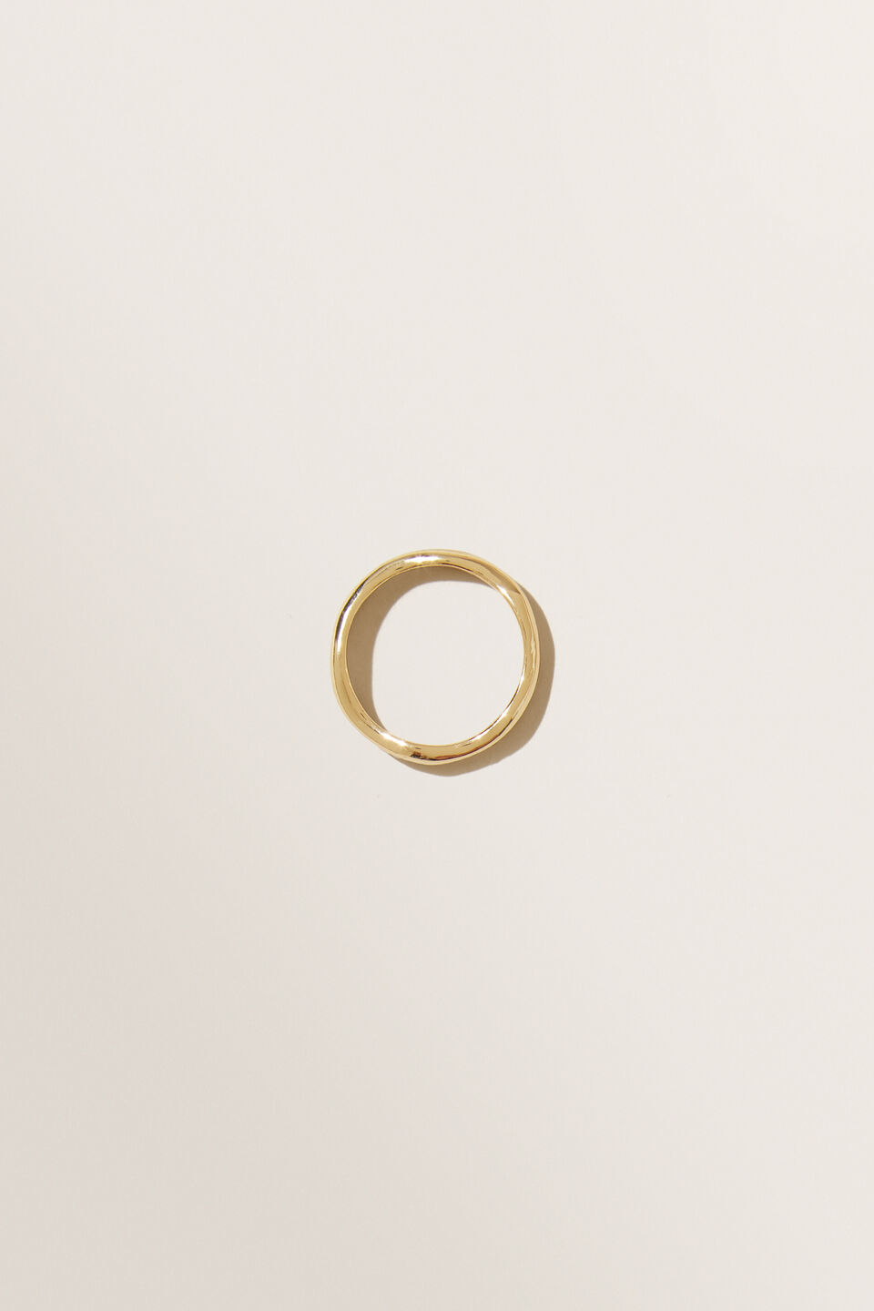 Fine Organic Ring  Gold
