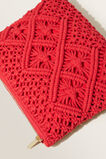 Macrame Knot Pouch  Chilli Red  hi-res