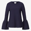 Bell Sleeve Flared Knit Top    hi-res
