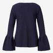Bell Sleeve Flared Knit Top    hi-res