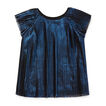 Pleated Metallic Top    hi-res