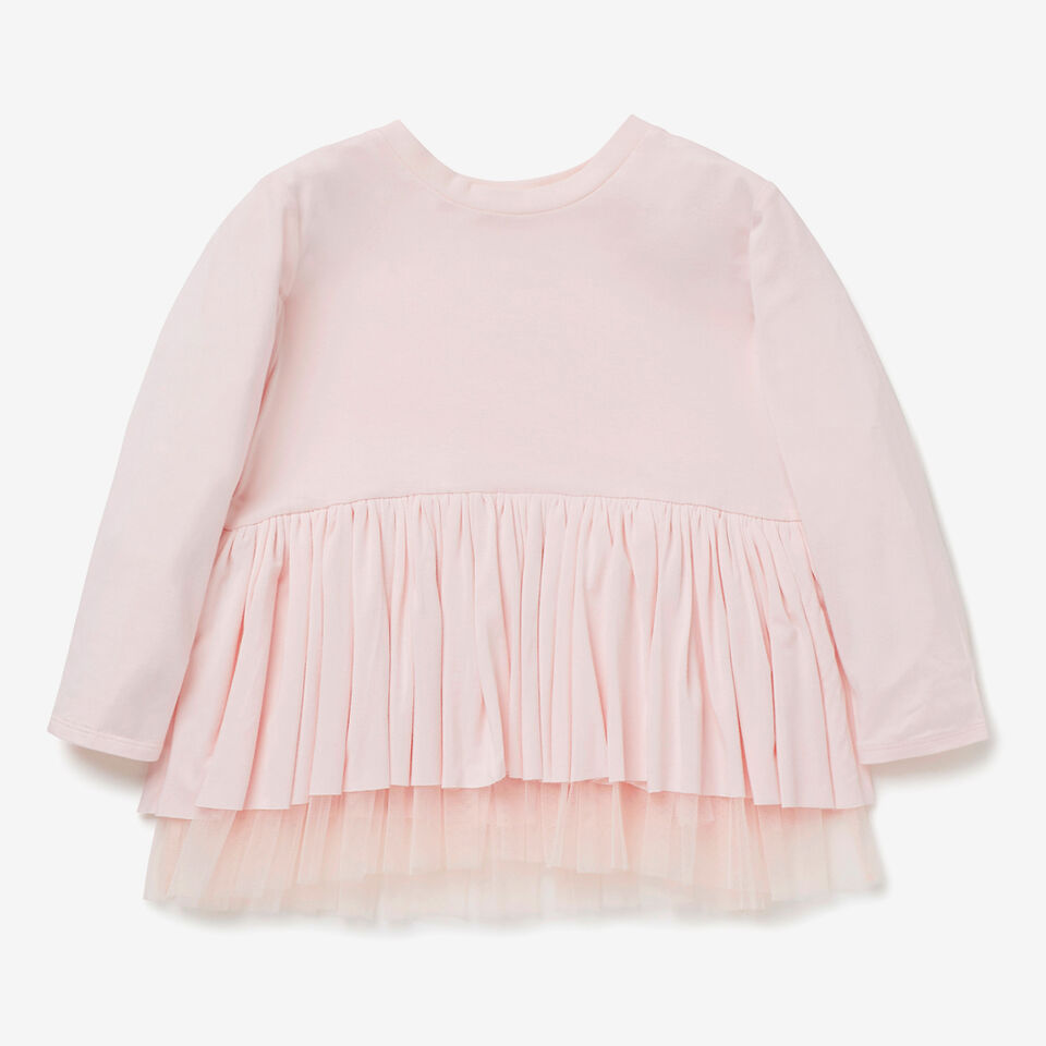 Tulle Hem Party Tee  