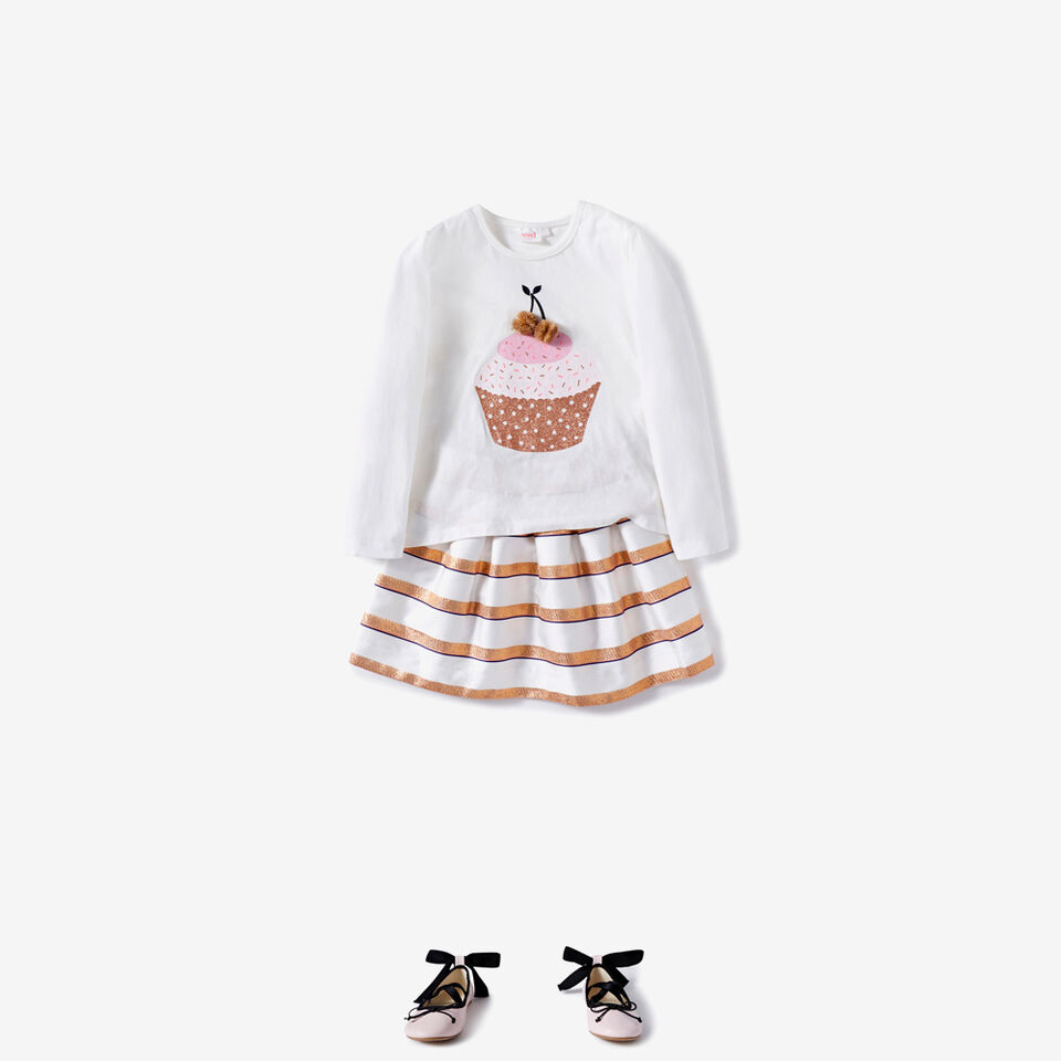 Cupcake Pom Pom Tee  