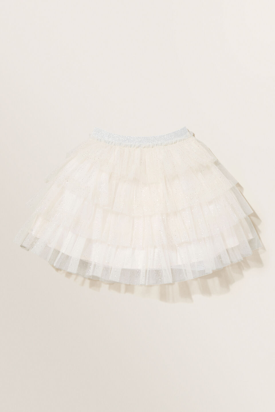 Glitter Tutu Skirt  Creme