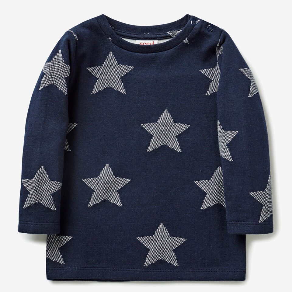 Jacquard Star Tee  