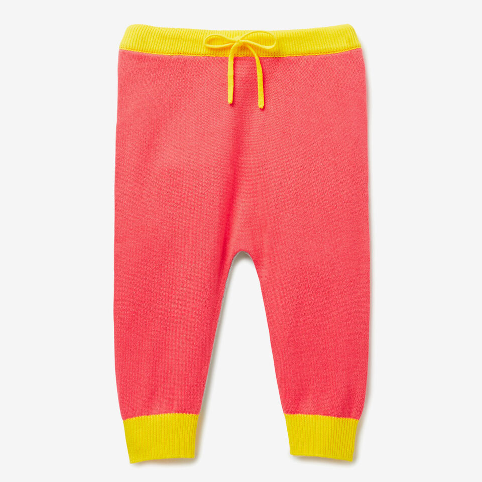 Colour Block Knit Pant  