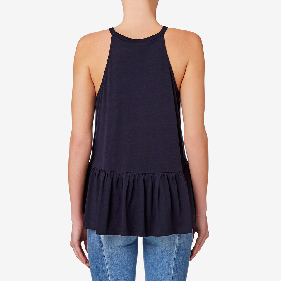 High Neck Floaty Top  