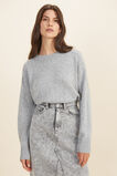 Twist Yarn Relaxed Sweater  Mid Grey Twist  hi-res
