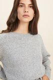 Twist Yarn Relaxed Sweater  Mid Grey Twist  hi-res