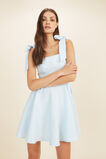 Linen Tie Shoulder Mini Dress  WINTERSKY  hi-res